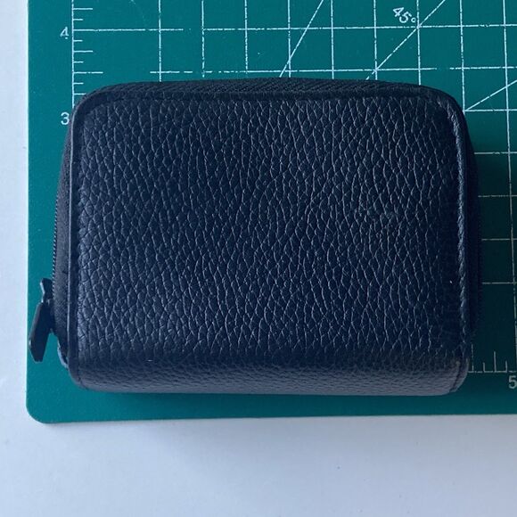 NEW Buxton Black Genuine Leather Wizard Accordian Wallet Coins Leather Goods - Picture 3 of 15